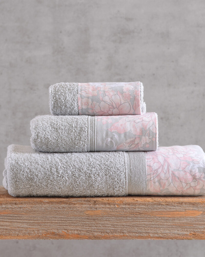 CANDINCE ΓΚΡΙ-ΡΟΖ - ΣΕΤ ΠΕΤΣΕΤΕΣ 3ΤΕΜ.