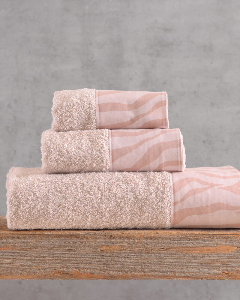 TRISHA ΠΟΥΔΡΑ-ΡΟΖ - ΣΕΤ ΠΕΤΣΕΤΕΣ 3ΤΕΜ.