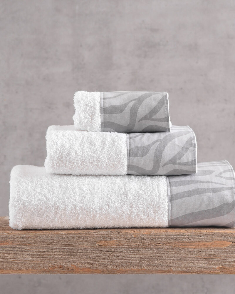 TRISHA ΛΕΥΚΟ-ΓΚΡΙ - ΣΕΤ ΠΕΤΣΕΤΕΣ 3ΤΕΜ.